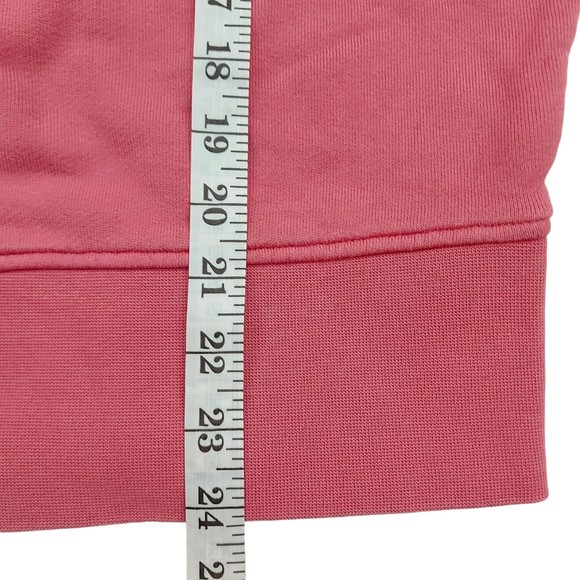 Adidas Sweatshirt Womens Medium Pink Terrycloth Crew Neck Cotton Athletic - Picture 9 of 12